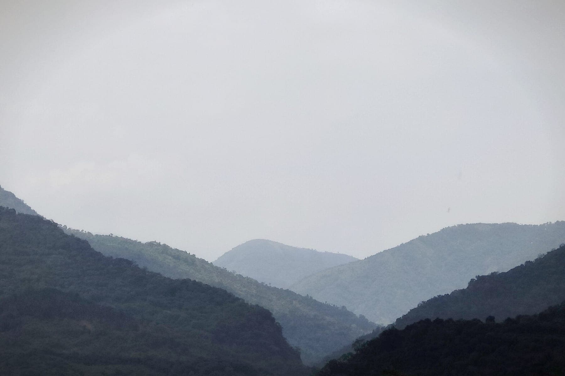 The mountain range beyond Jaflong in Sylhet